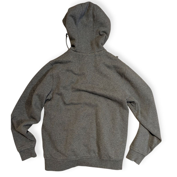 L.L.Bean Katahdin Ironworks Gray Sherpa Lined Full Zip Hoodie Size Small - Picture 2 of 10